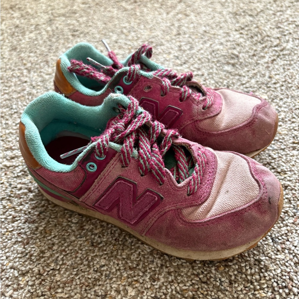 New Balance Kids' Sneakers in Pink and Teal